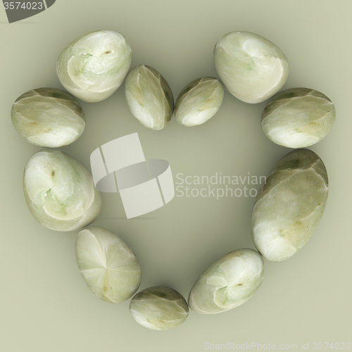 Image of Spa Stones Indicates Valentine\'s Day And Healthy