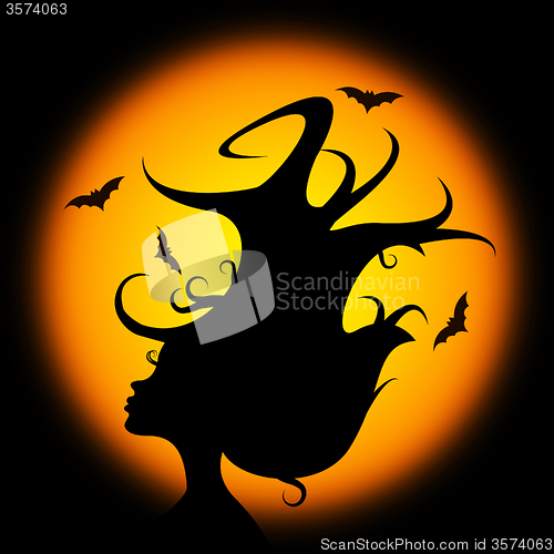 Image of Bat Halloween Represents Trick Or Treat And Animal