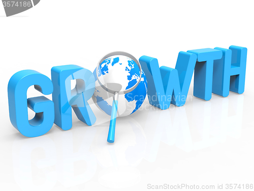 Image of Financial Growth Represents Develop Expansion And Increase