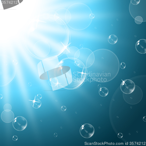 Image of Background Sunrays Indicates Sunshine Abstract And Radiance