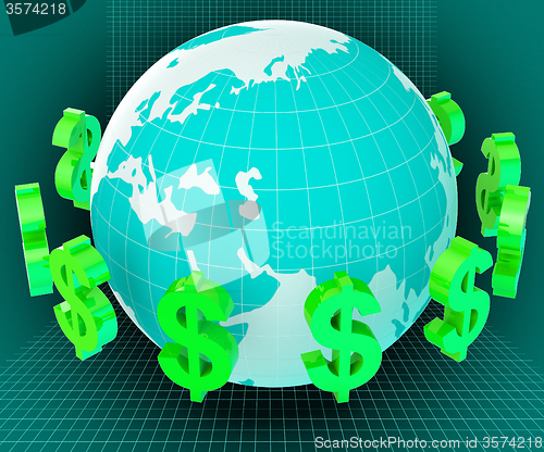 Image of Forex Dollars Shows Exchange Rate And Currency