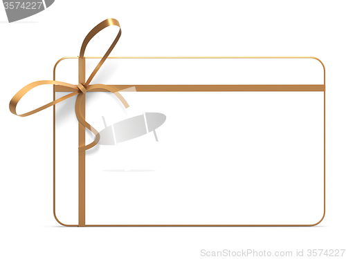 Image of Gift Tag Represents Greeting Card And Copyspace