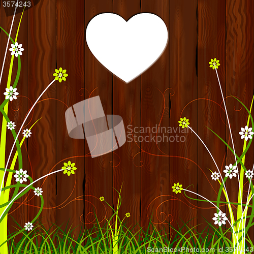 Image of Copyspace Heart Shows Valentine Day And Blank