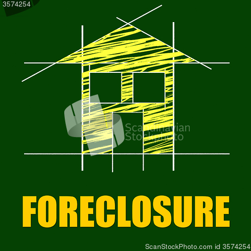 Image of Foreclosure House Indicates Repayments Stopped And Apartment