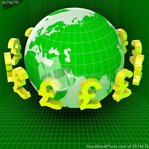 Image of Forex Pounds Indicates Exchange Rate And Gbp