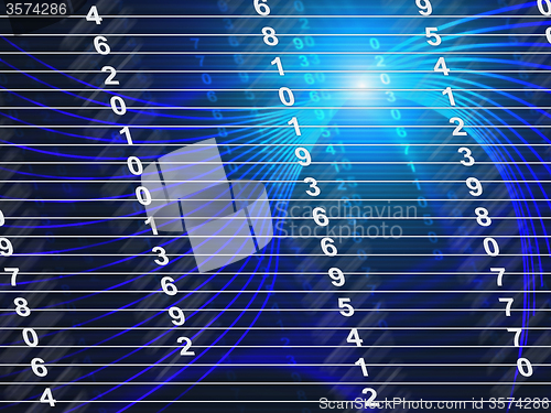 Image of Tech Numbers Shows Count Digits And Numerals