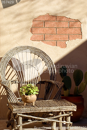 Image of Arizona adobe patio