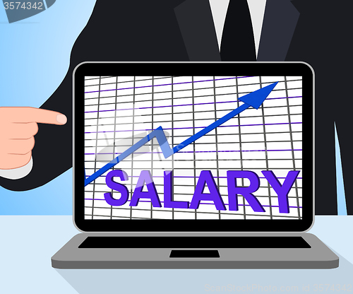 Image of Salary Chart Graph Displays Increase Earn Cash Wealth Revenue