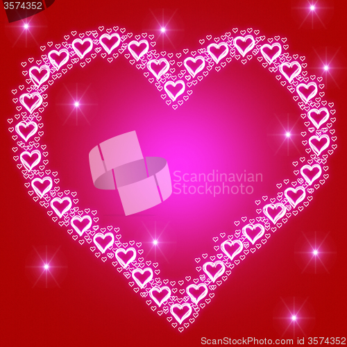 Image of Background Heart Indicates Valentines Day And Backdrop