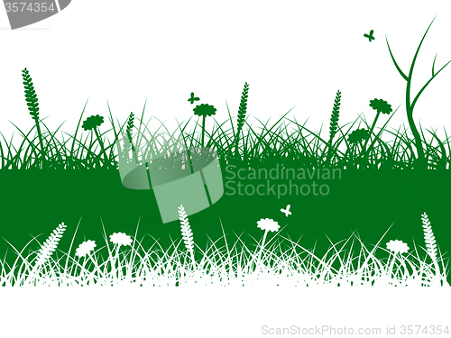 Image of Nature Grass Means Lawn Scenic And Rural