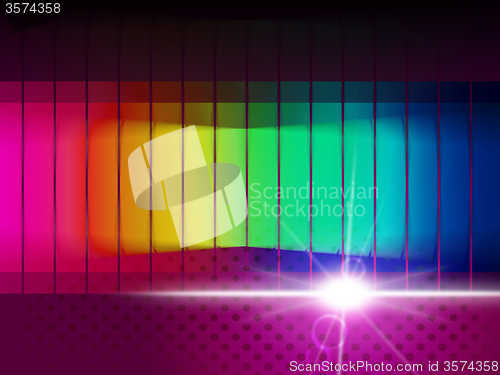 Image of Glow Spectrum Shows Color Guide And Chromatic