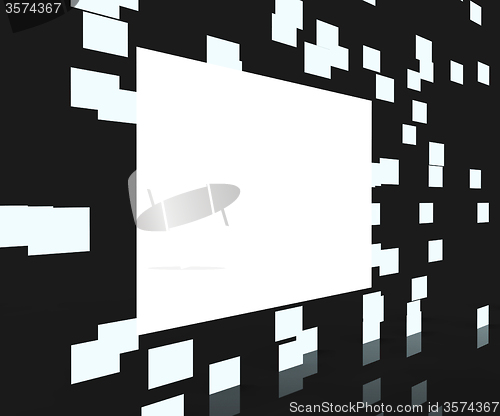 Image of Copyspace Technology Represents Data High-Tech And Copy-Space