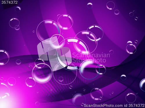 Image of Glow Bubbles Represents Light Burst And Mauve