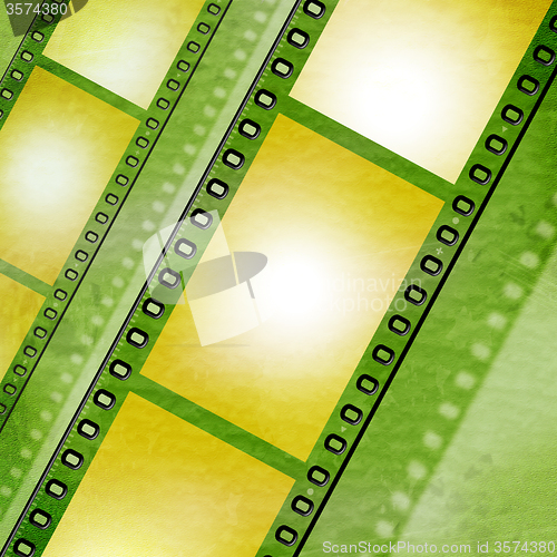 Image of Copyspace Filmstrip Shows Photographic Cinematography And Film-R