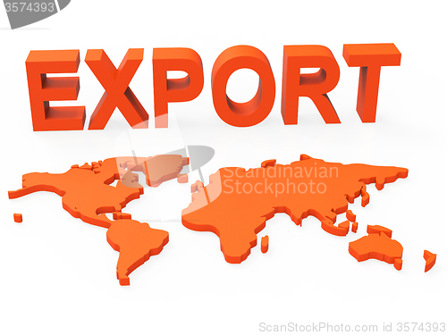 Image of World Export Shows Trading Exporting And Exportation