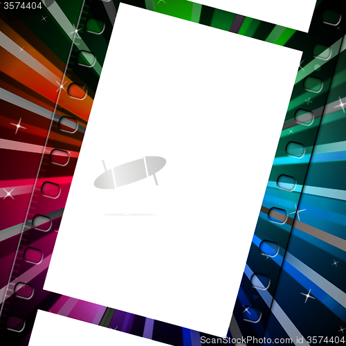 Image of Background Filmstrip Means Empty Space And Abstract