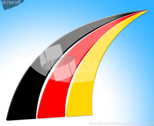 Image of Flag Germany Represents Nation Deutch And Nationality