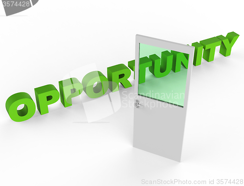 Image of Door Opportunity Means Doorway Doorframe And Possibility