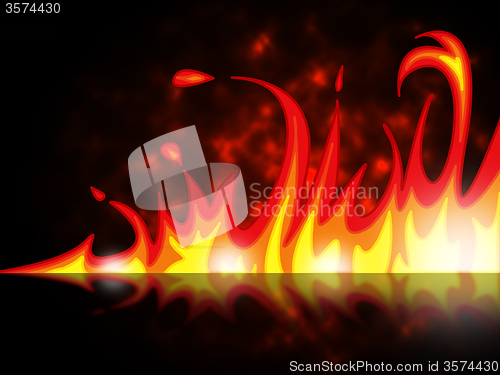 Image of Fire Night Shows Blaze Bonfire And Flame