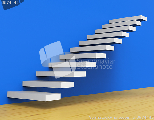 Image of Growth Stairs Shows Staircase Upwards And Ascend