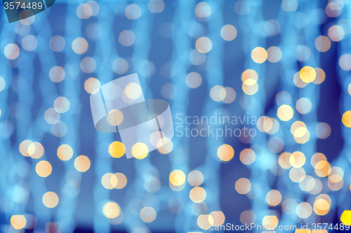 Image of blurred golden lights background