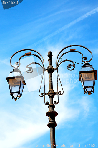 Image of abstract europe in the sky of italy  