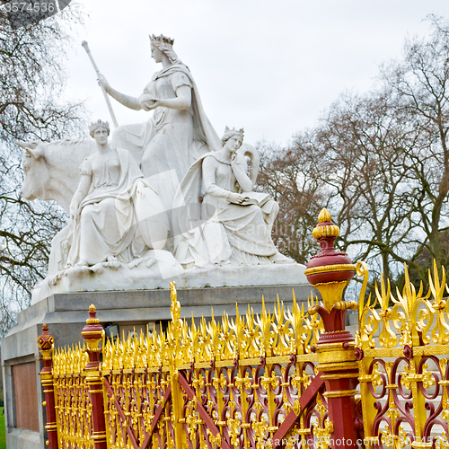 Image of albert monument in london england kingdome and old construction