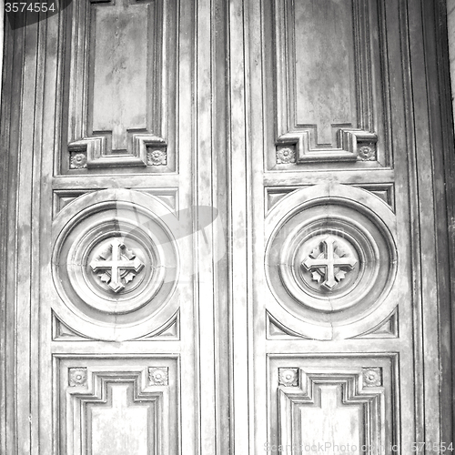 Image of old door in italy land europe architecture and wood the historic