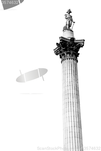 Image of column in london england old architecture and sky