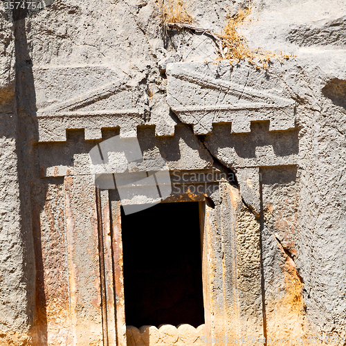 Image of myra in turkey europe old roman necropolis and indigenous tomb s