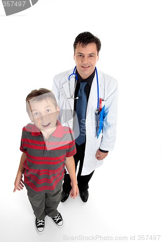 Image of Doctor with child patient