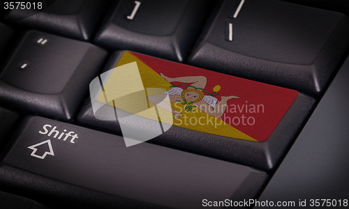 Image of Flag on keyboard