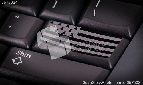 Image of Flag on keyboard