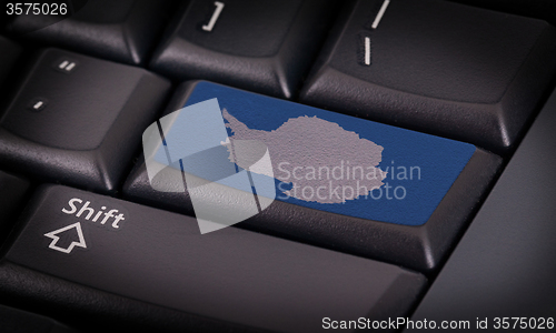 Image of Flag on keyboard