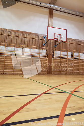 Image of Retro indoor gymnasium