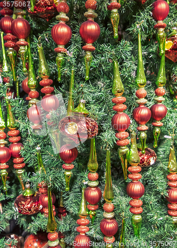 Image of Christmas tree detail