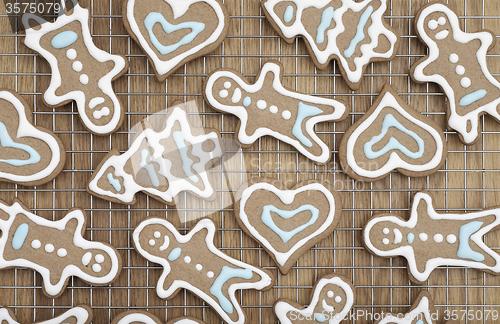 Image of Beautiful gingerbread cookies \r