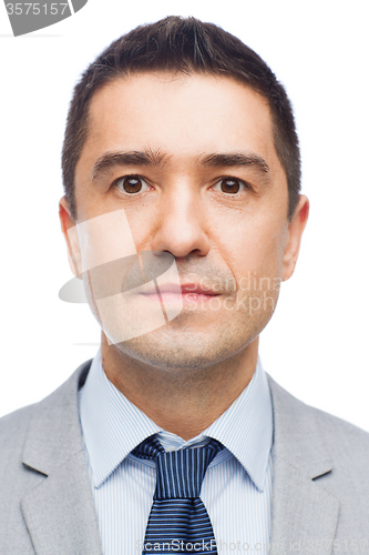 Image of happy smiling businessman in suit