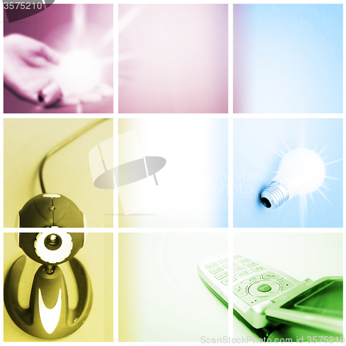 Image of Colorful communication collage.