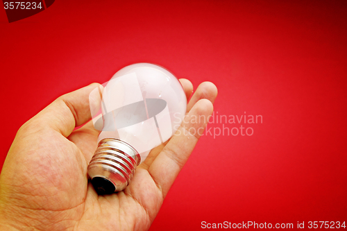 Image of Background with lit lightbulb