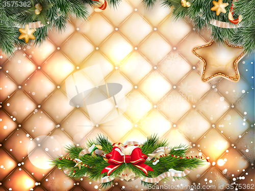 Image of Christmas greeting card. EPS 10