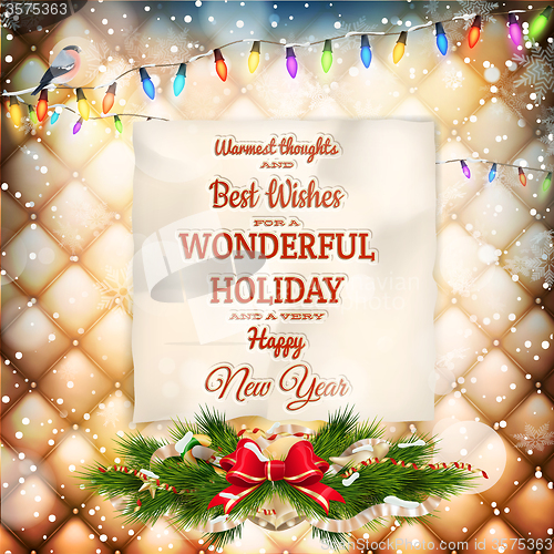 Image of Christmas greeting card. EPS 10