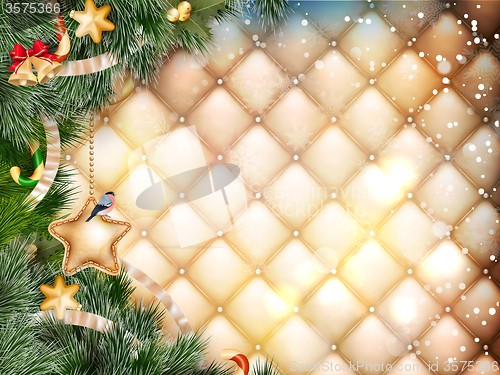 Image of Christmas greeting card. EPS 10