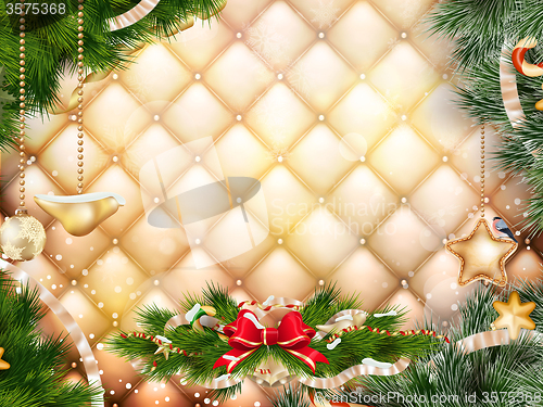 Image of Christmas greeting card. EPS 10