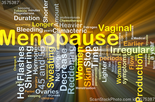 Image of Menopause background concept glowing
