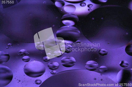 Image of purple floating bubbles