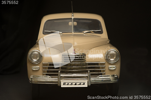 Image of  retro car front view 