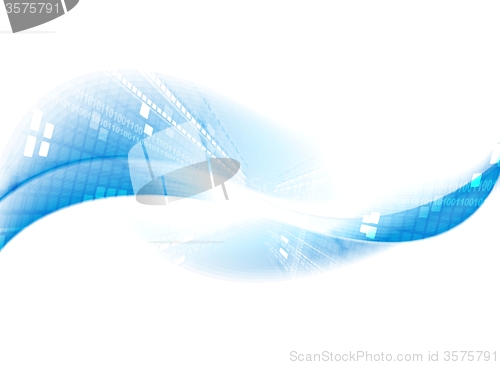 Image of Light blue tech motion background