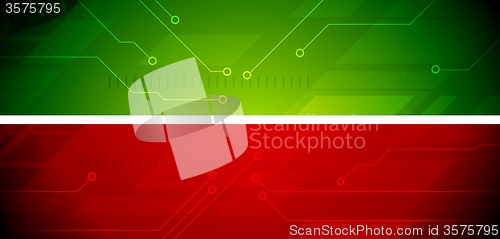 Image of Bright abstract tech banners