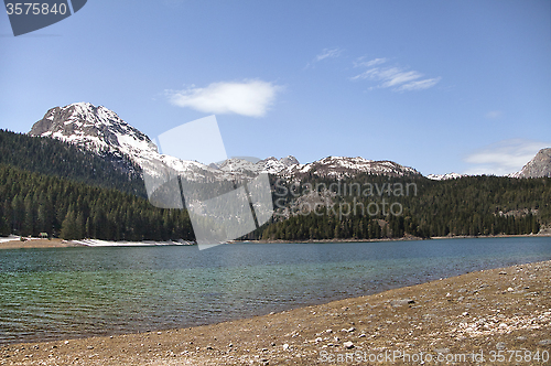 Image of Black lake in Montenegro